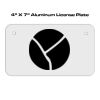 4 X 7 Aluminum License Plate  Thumbnail