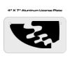 4 X 7 Aluminum License Plate  Thumbnail