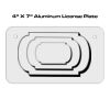 4 X 7 Aluminum License Plate  Thumbnail