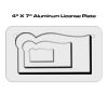 4 X 7 Aluminum License Plate  Thumbnail