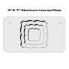 4 X 7 Aluminum License Plate  Thumbnail
