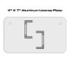 4 X 7 Aluminum License Plate  Thumbnail