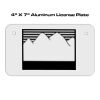 4 X 7 Aluminum License Plate  Thumbnail