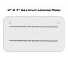 4 X 7 Aluminum License Plate  Thumbnail