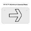 4 X 7 Aluminum License Plate  Thumbnail