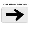 4 X 7 Aluminum License Plate  Thumbnail