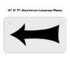 4 X 7 Aluminum License Plate  Thumbnail