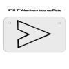 4 X 7 Aluminum License Plate  Thumbnail