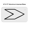 4 X 7 Aluminum License Plate  Thumbnail