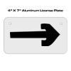 4 X 7 Aluminum License Plate  Thumbnail