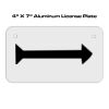 4 X 7 Aluminum License Plate  Thumbnail