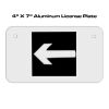 4 X 7 Aluminum License Plate  Thumbnail