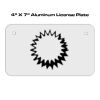 4 X 7 Aluminum License Plate  Thumbnail