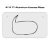 4 X 7 Aluminum License Plate  Thumbnail