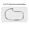 4 X 7 Aluminum License Plate  Thumbnail