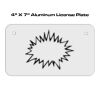 4 X 7 Aluminum License Plate  Thumbnail