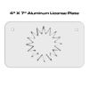 4 X 7 Aluminum License Plate  Thumbnail