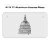 4 X 7 Aluminum License Plate  Thumbnail