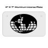4 X 7 Aluminum License Plate  Thumbnail