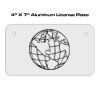 4 X 7 Aluminum License Plate  Thumbnail