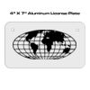 4 X 7 Aluminum License Plate  Thumbnail