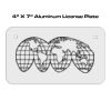 4 X 7 Aluminum License Plate  Thumbnail