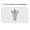 4 X 7 Aluminum License Plate  Thumbnail