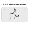 4 X 7 Aluminum License Plate  Thumbnail