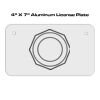 4 X 7 Aluminum License Plate  Thumbnail