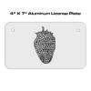 4 X 7 Aluminum License Plate  Thumbnail