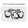 4 X 7 Aluminum License Plate  Thumbnail