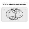 4 X 7 Aluminum License Plate  Thumbnail