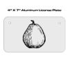 4 X 7 Aluminum License Plate  Thumbnail
