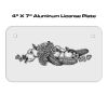 4 X 7 Aluminum License Plate  Thumbnail