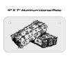 4 X 7 Aluminum License Plate  Thumbnail