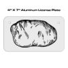 4 X 7 Aluminum License Plate  Thumbnail