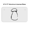 4 X 7 Aluminum License Plate  Thumbnail