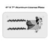 4 X 7 Aluminum License Plate  Thumbnail