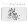 4 X 7 Aluminum License Plate  Thumbnail