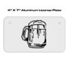 4 X 7 Aluminum License Plate  Thumbnail