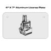 4 X 7 Aluminum License Plate  Thumbnail