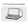 4 X 7 Aluminum License Plate  Thumbnail