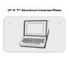 4 X 7 Aluminum License Plate  Thumbnail