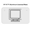 4 X 7 Aluminum License Plate  Thumbnail