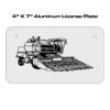 4 X 7 Aluminum License Plate  Thumbnail