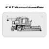 4 X 7 Aluminum License Plate  Thumbnail