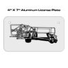 4 X 7 Aluminum License Plate  Thumbnail
