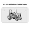 4 X 7 Aluminum License Plate  Thumbnail