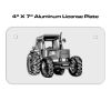4 X 7 Aluminum License Plate  Thumbnail