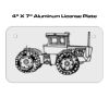 4 X 7 Aluminum License Plate  Thumbnail